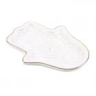 White Hand of Hamsa Incense Holder and Trinket Dish White Hand of Hamsa Incense Holder and Trinket Dish