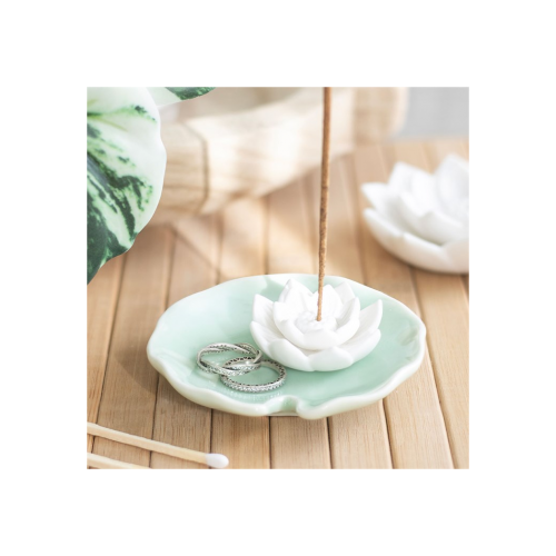 Lotus Flower Incense Stick Holder and Trinket Dish Lotus Flower Incense Stick Holder and Trinket Dish