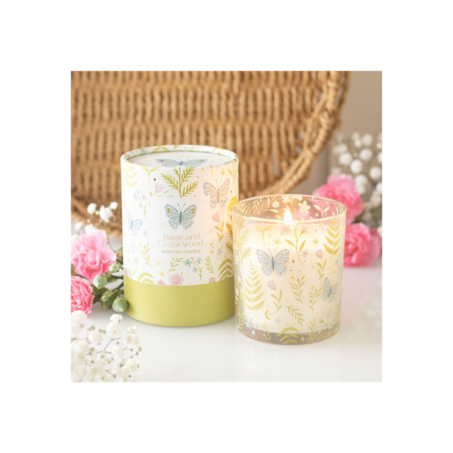 Luna Bloom Butterfly Sage and Cedarwood Candle Luna Bloom Butterfly Sage and Cedarwood Candle