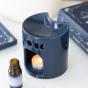 Blue Crescent Moon Oil Burner Blue Crescent Moon Oil Burner