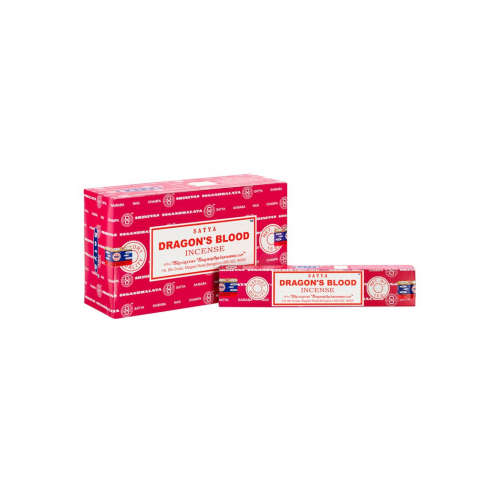Set of 12 Packets of Dragon's Blood Incense Sticks by Satya Set of 12 Packets of Dragon's Blood Incense Sticks by Satya