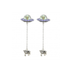 Glow in the Dark Alien Abduction Dangle Earrings