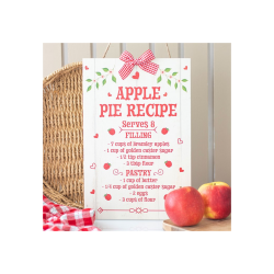 Autumn Skies & Apple Pies Hanging Sign Autumn Skies & Apple Pies Hanging Sign