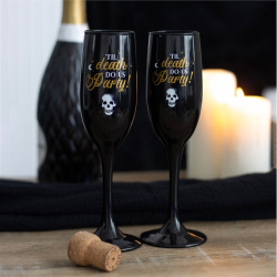 Til Death Do Us Party Champagne Flute Set Til Death Do Us Party Champagne Flute Set