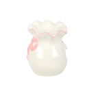 White and Pink Bow Oil Burner