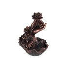 Bronze Effect Hand with Flower Backflow Incense Burner Bronze Effect Hand with Flower Backflow Incense Burner