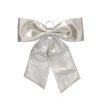 60cm Silver Metallic Fabric Bow 60cm Silver Metallic Fabric Bow