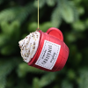 Christmas Mug Glass Hanging Decoration Christmas Mug Glass Hanging Decoration