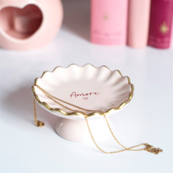 Amore Pedestal Trinket Dish Amore Pedestal Trinket Dish