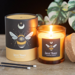Forest Bee Sweet Honey Fragranced Glass Candle Forest Bee Sweet Honey Fragranced Glass Candle