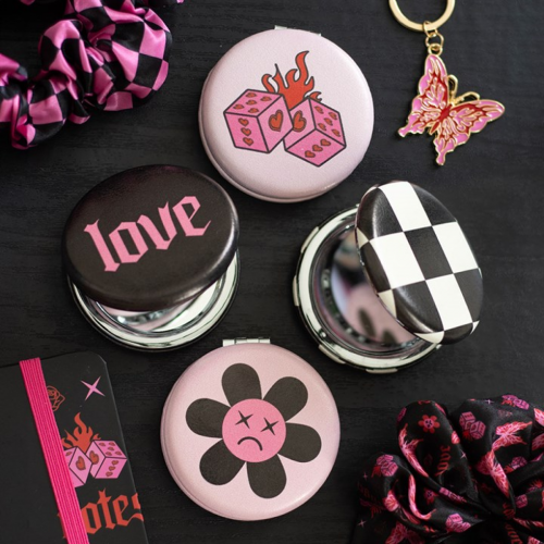 Set of 12 Rebel Romance Compact Mirrors in Display Set of 12 Rebel Romance Compact Mirrors in Display