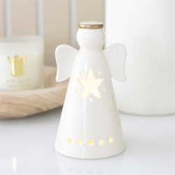 Small LED Light Up Angel Decoration with Star Small LED Light Up Angel Decoration with Star