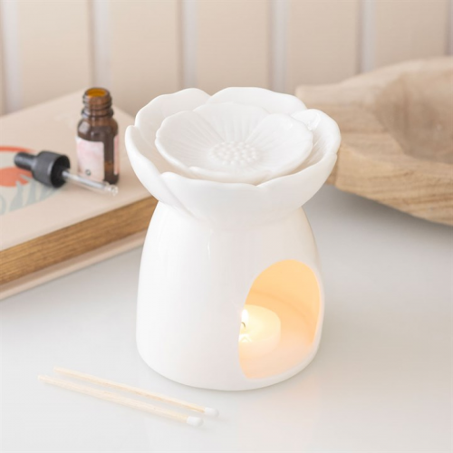 White Peony Oil Burner and Wax Warmer White Peony Oil Burner and Wax Warmer