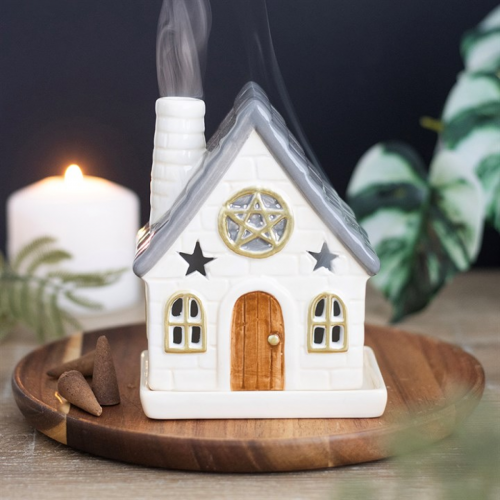 Stone Cottage Incense Cone Holder Stone Cottage Incense Cone Holder
