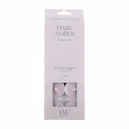 Pack of 10 Dark Amber Scented Tealights Pack of 10 Dark Amber Scented Tealights