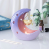 Purple Pastel Crescent Moon Hanging Oil Burner Purple Pastel Crescent Moon Hanging Oil Burner