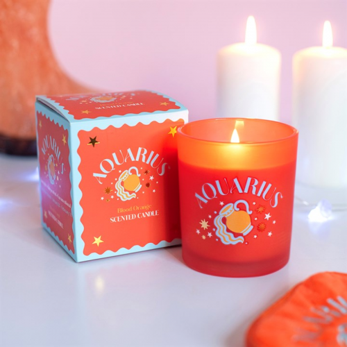 Zodiac Zest Aquarius Blood Orange Candle Zodiac Zest Aquarius Blood Orange Candle