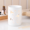 White Bee and Flower Cut Out Oil Burner and Wax Warmer White Bee and Flower Cut Out Oil Burner and Wax Warmer