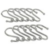 Chrome Shower Curtain Hooks - 12 Pack