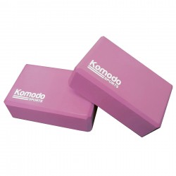 Komodo Yoga Block x2 - Pink Komodo Yoga Block x2 - Pink