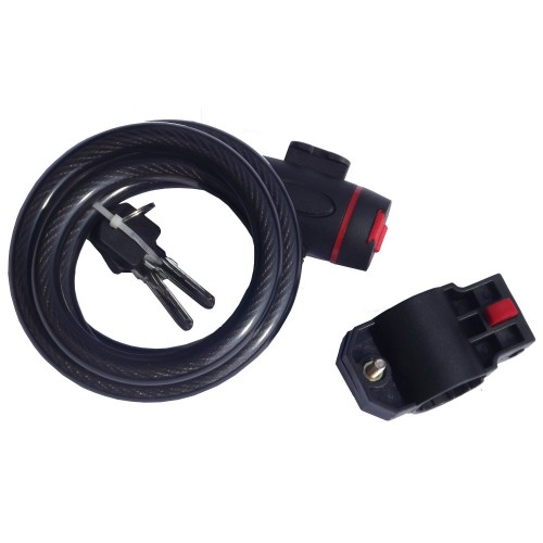 90cm x 10mm Coiled Bicycle Lock