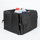 2 in 1 Car Boot Organiser - Foldable Heavy Duty Jumbo Bag Shopping Tidy Storage Car Trunk and Tool Organizer - Black