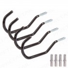 Bike Hooks Heavy Duty 40kg Capacity Wall Storage x2 Bike Hooks Heavy Duty 40kg Capacity Wall Storage x2