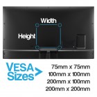 Komodo 14-42 TV Bracket - VESA 75mm TO 200mm